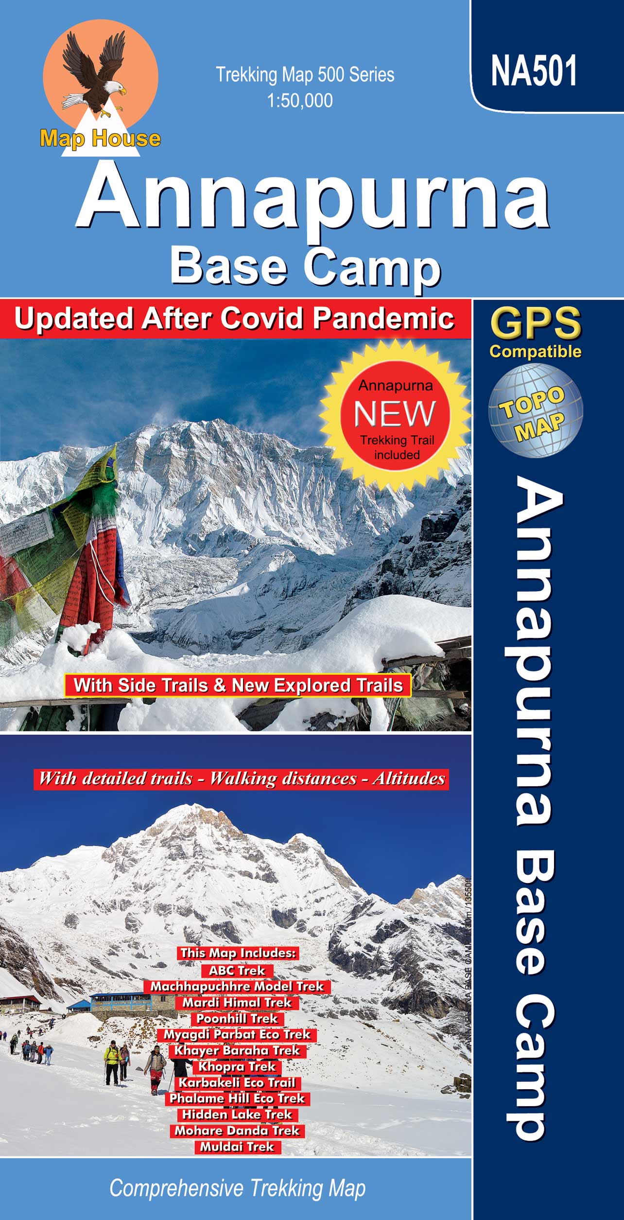 annapurna base camp map house ABC