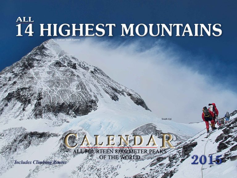 All 14 Highest Mountain Calendar
